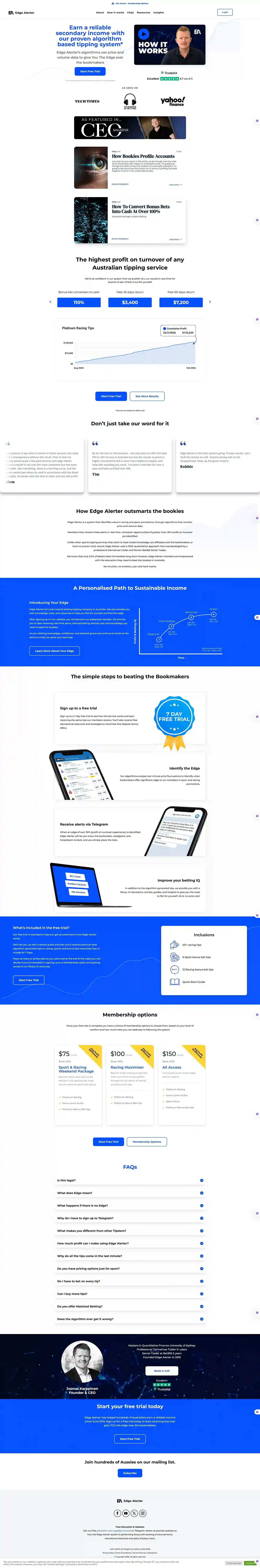 Edge Alerter page 1