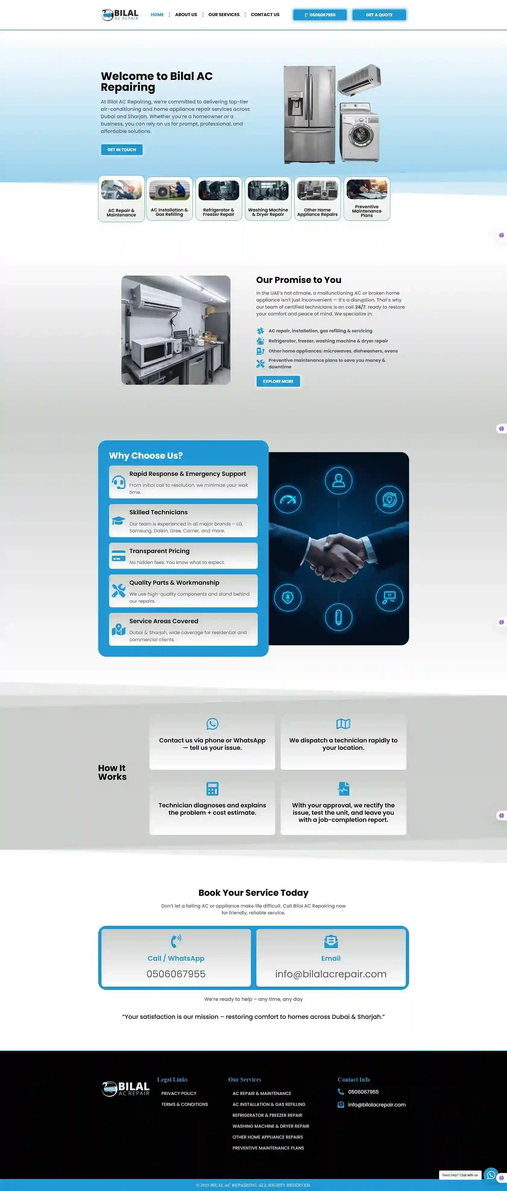 Bilal AC Repair page 1