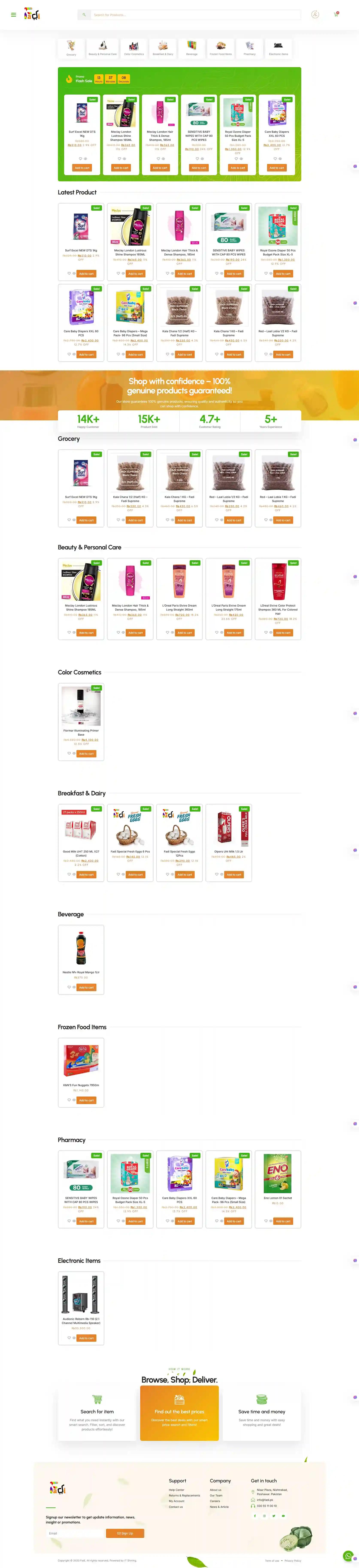 Fadi Online Store page 1